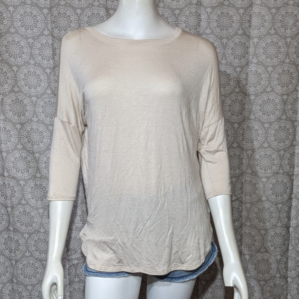 Cream Basic Blouse Nwot